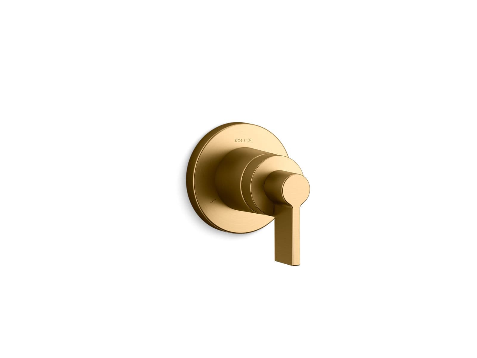 Kohler Components MasterShower transfer valve trim with Lever handle - Vibrant Brushed Moderne Brass by Kohler