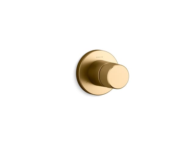 Kohler Components MasterShower transfer valve trim with Oyl handle - Vibrant Brushed Moderne Brass