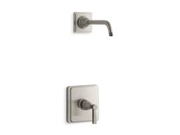 Kohler Pinstripe Pure Rite-Temp shower trim kit with lever handle, without showerhead - Polished Chrome - image 2
