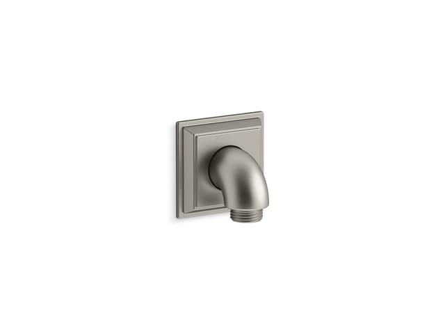 Kohler Memoirs Stately Wall-mount supply elbow with check valve - Vibrant Brushed Nickel