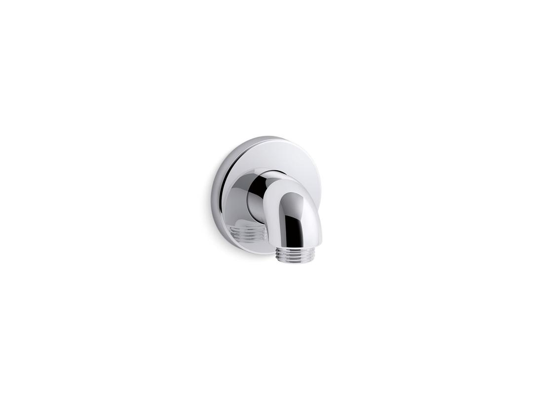Kohler Purist Stillness Wall-mount supply elbow with check valve - Polished Chrome by Kohler