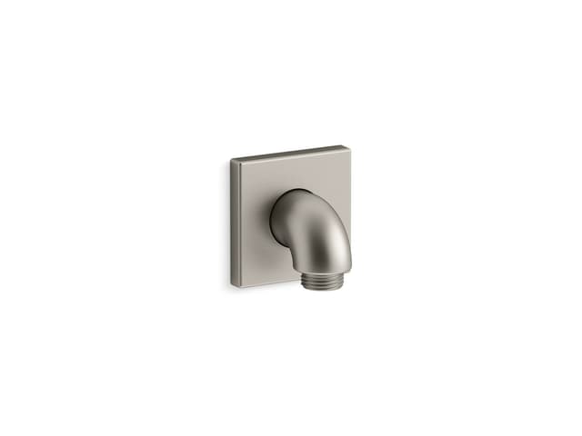 Kohler Loure Wall-mount supply elbow with check valve - Vibrant Brushed Nickel