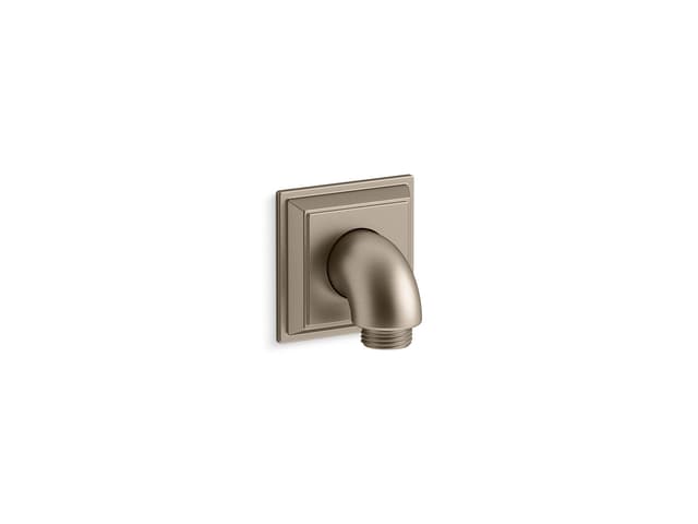 Kohler Memoirs Stately Wall-mount supply elbow with check valve - Vibrant Brushed Bronze