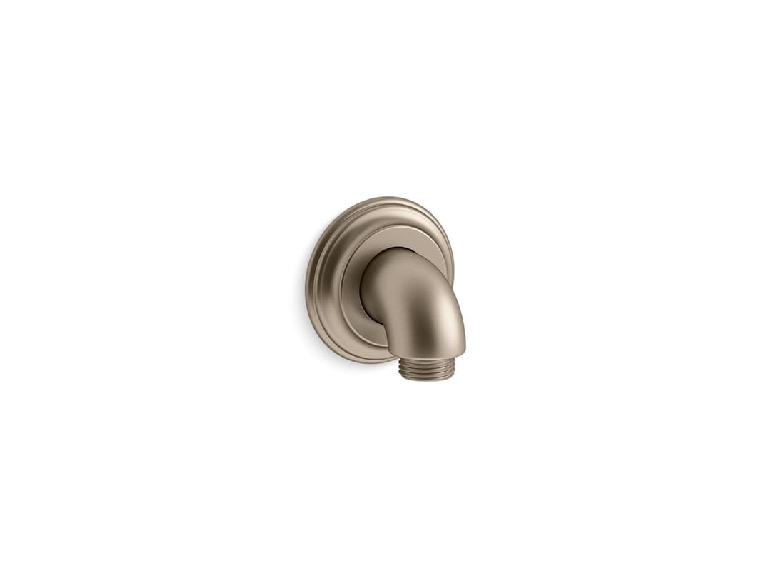 Kohler Bancroft wall-mount supply elbow with check valve - Vibrant Brushed Bronze by Kohler