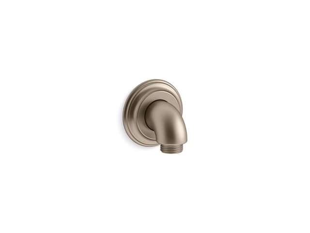 Kohler Bancroft wall-mount supply elbow with check valve - Vibrant Brushed Bronze