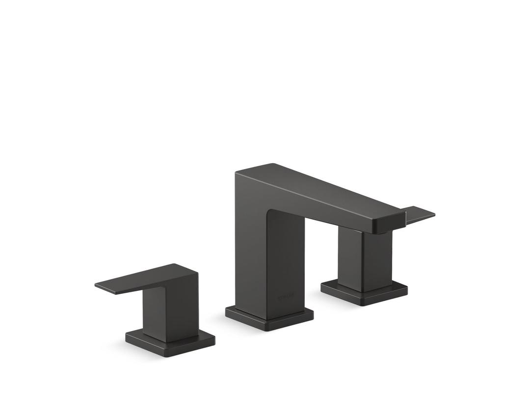 Kohler | Honesty | Widespread Bathroom Sink Faucet - Matte Black by Kohler