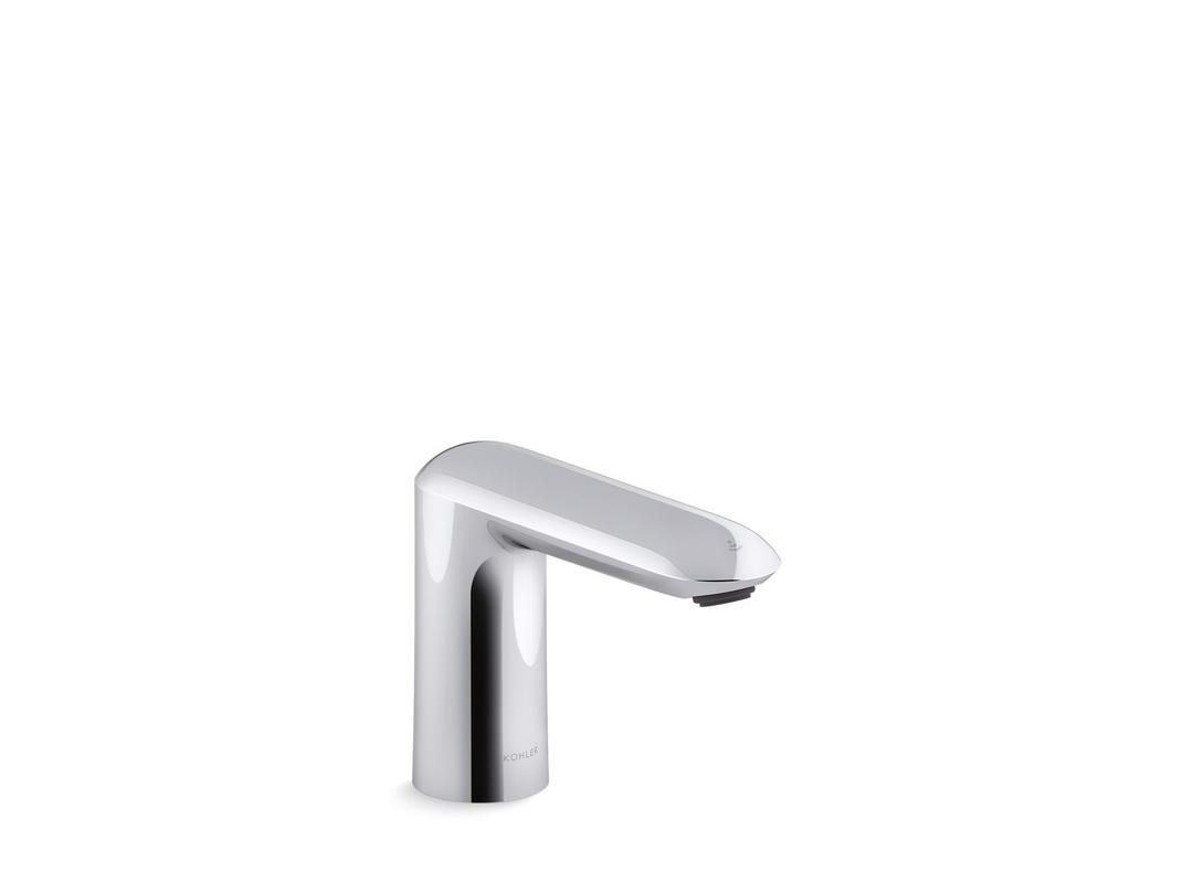 Kohler Kumin Touchless single-hole lavatory faucet with Kinesis sensor technology, DC-powered, 0.5 gpm - Polished Chrome by Kohler