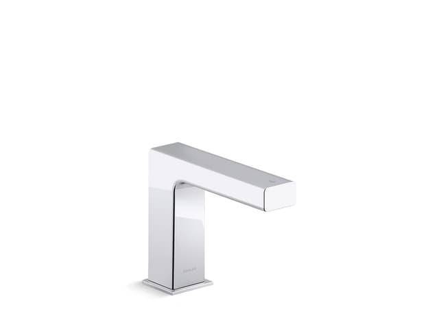 Kohler StraytE Touchless faucet with Kinesis sensor technology and temperature mixer, AC-powered - Polished Chrome