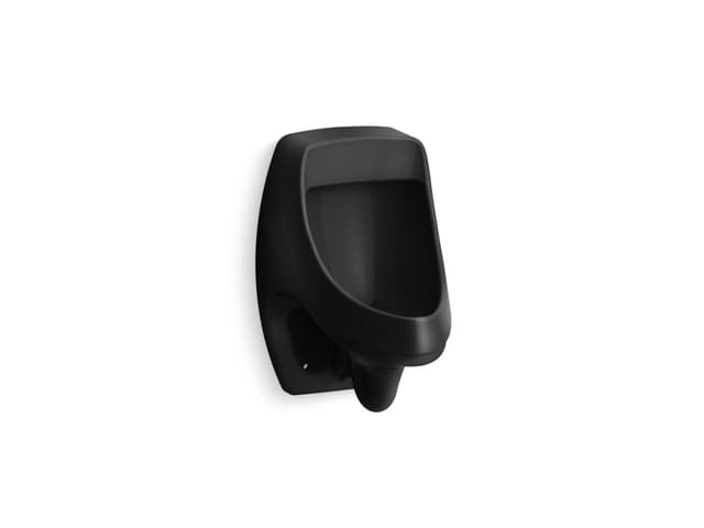 Kohler DexterE Washout half-stall 0.125 gpf urinal, rear spud - Black