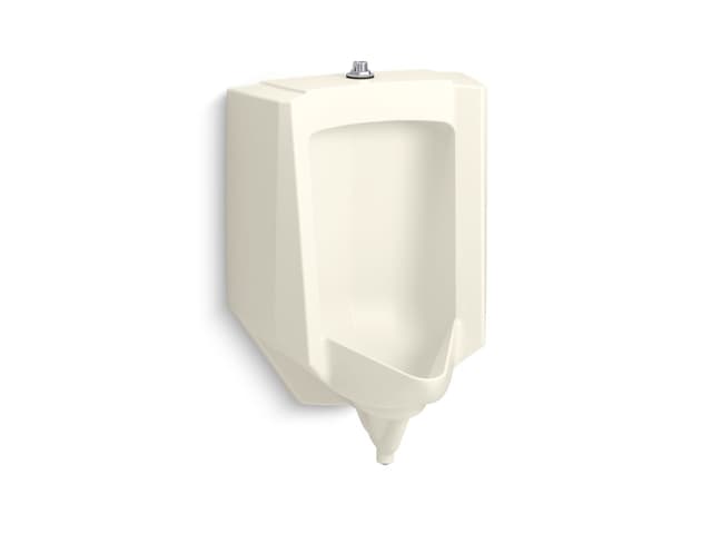 Kohler StanwellE Blow-out half-stall 0.51/41.0 gpf urinal, top spud - Biscuit