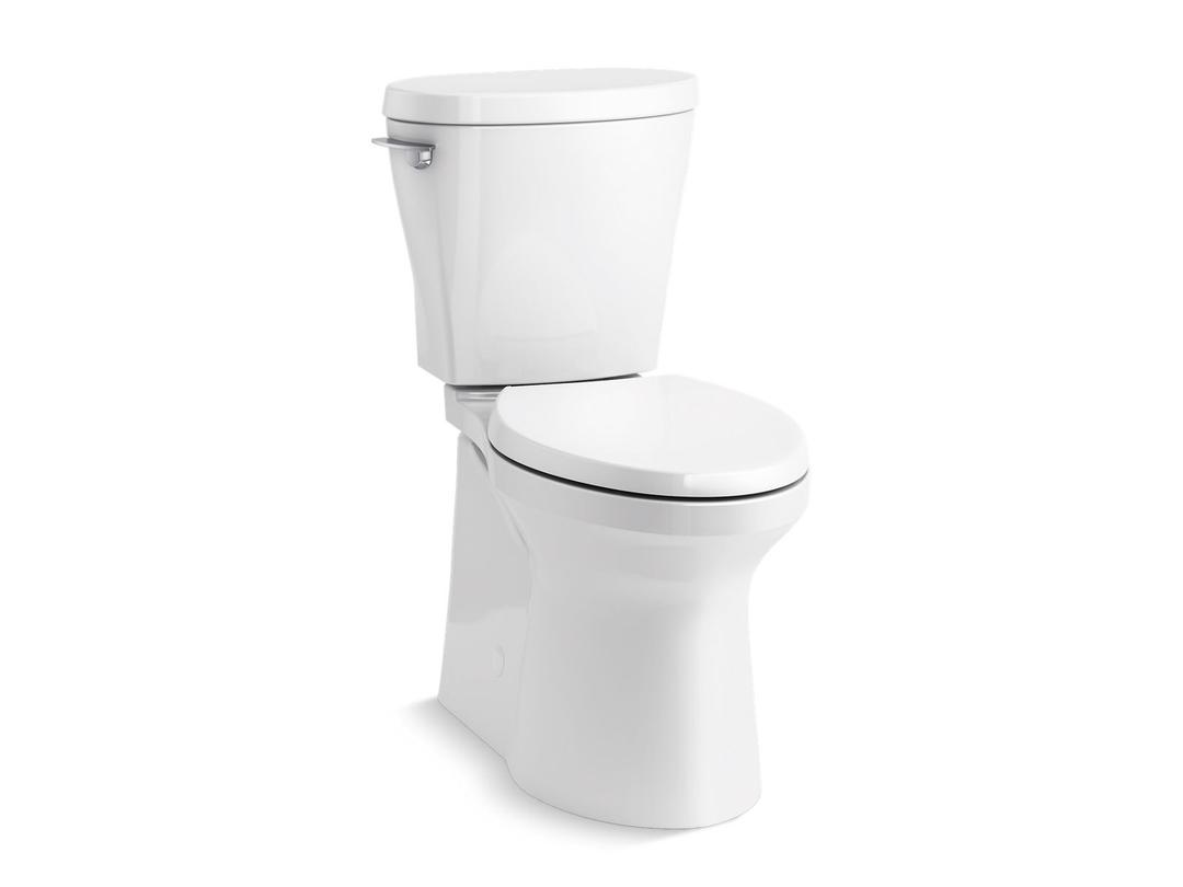 Betello ContinuousClean XT two-piece elongated toilet with skirted trapway, 1.28 gpf by Kohler