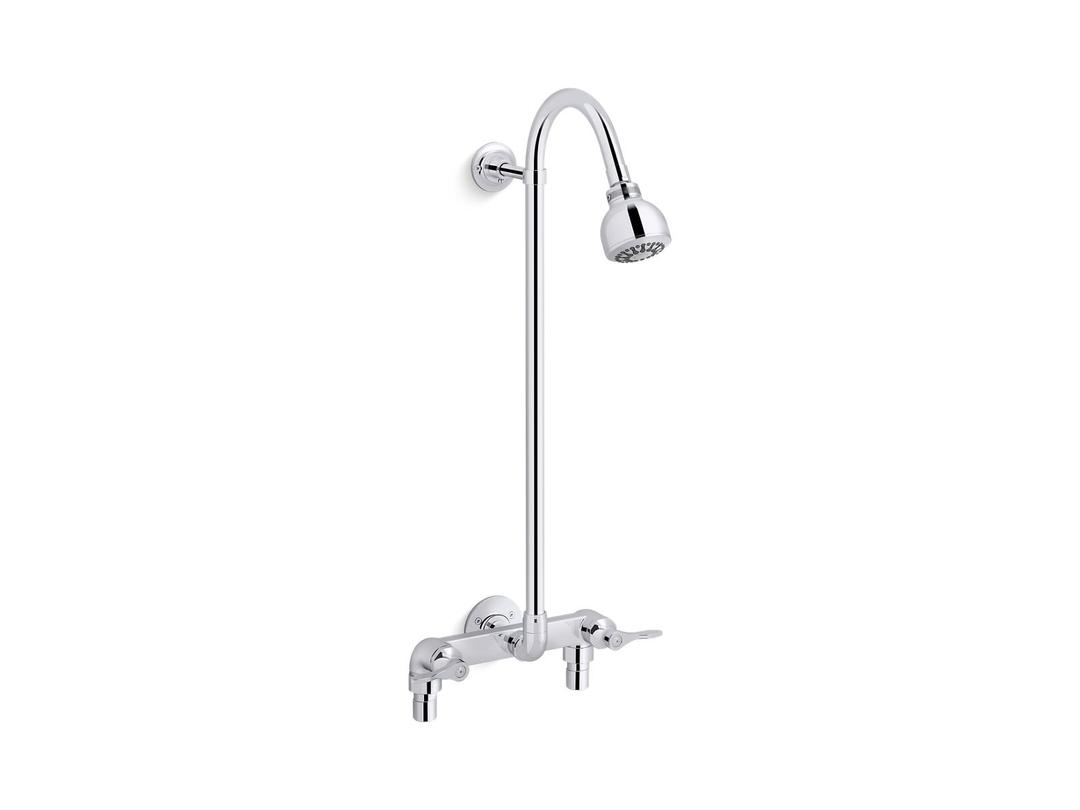 Kohler Triton Bowe Industrial exposed shower - Polished Chrome by Kohler