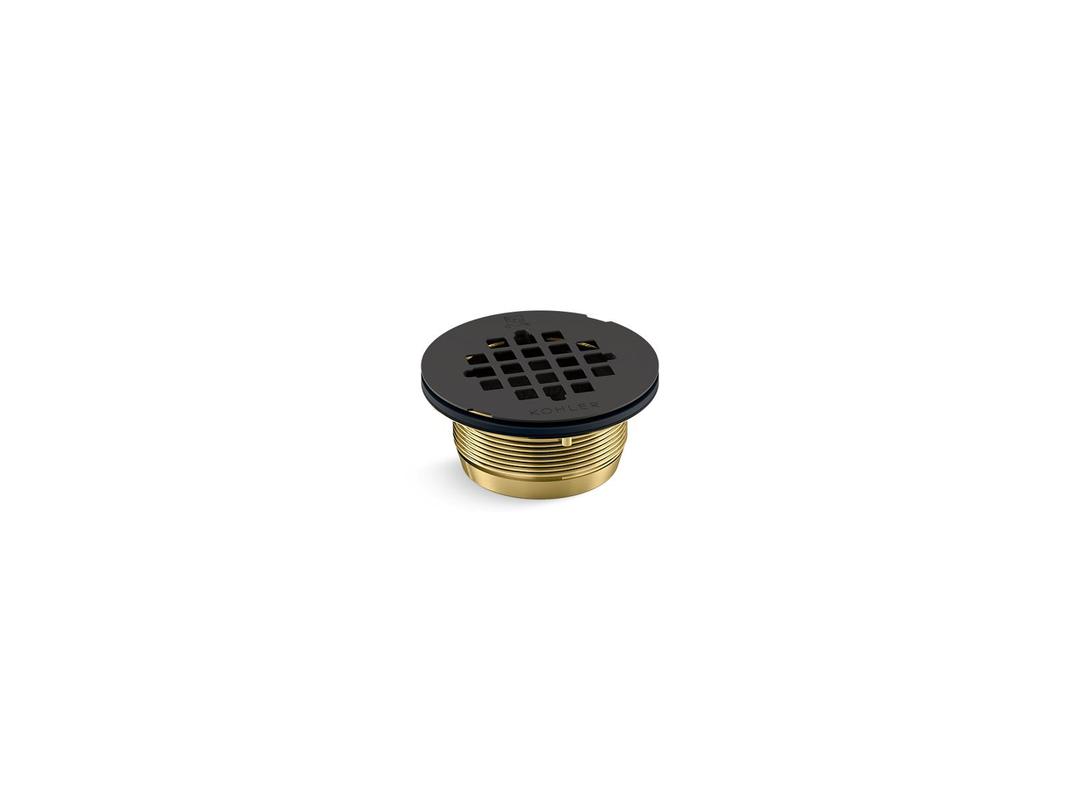 Kohler Round brass shower receptor drain - Matte Black by Kohler