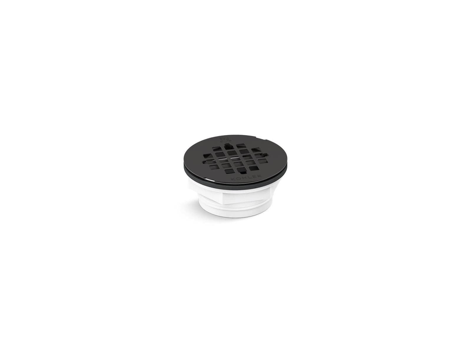 Kohler Round PVC shower receptor drain - Matte Black by Kohler