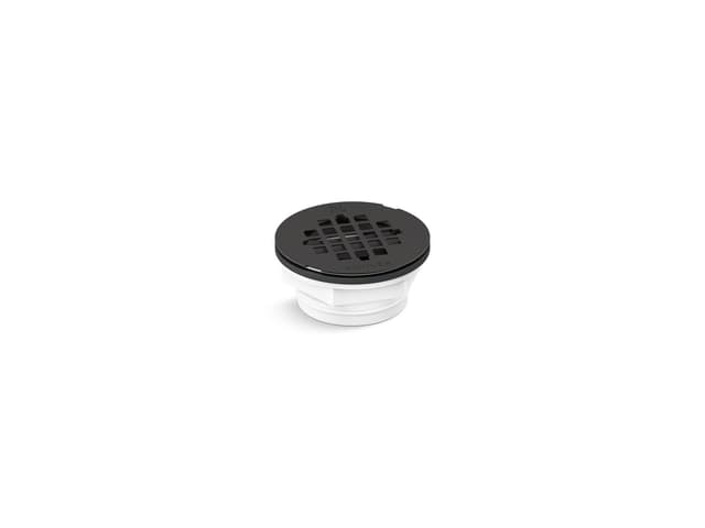 Kohler Round PVC shower receptor drain - Matte Black