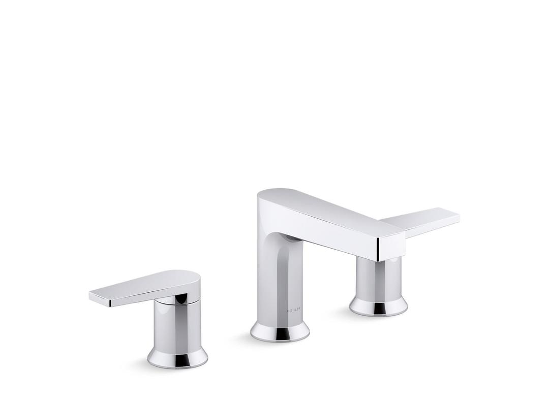 Kohler | Taut | Widespread Bathroom Sink Faucet - Vibrant Brushed Nickel by Kohler