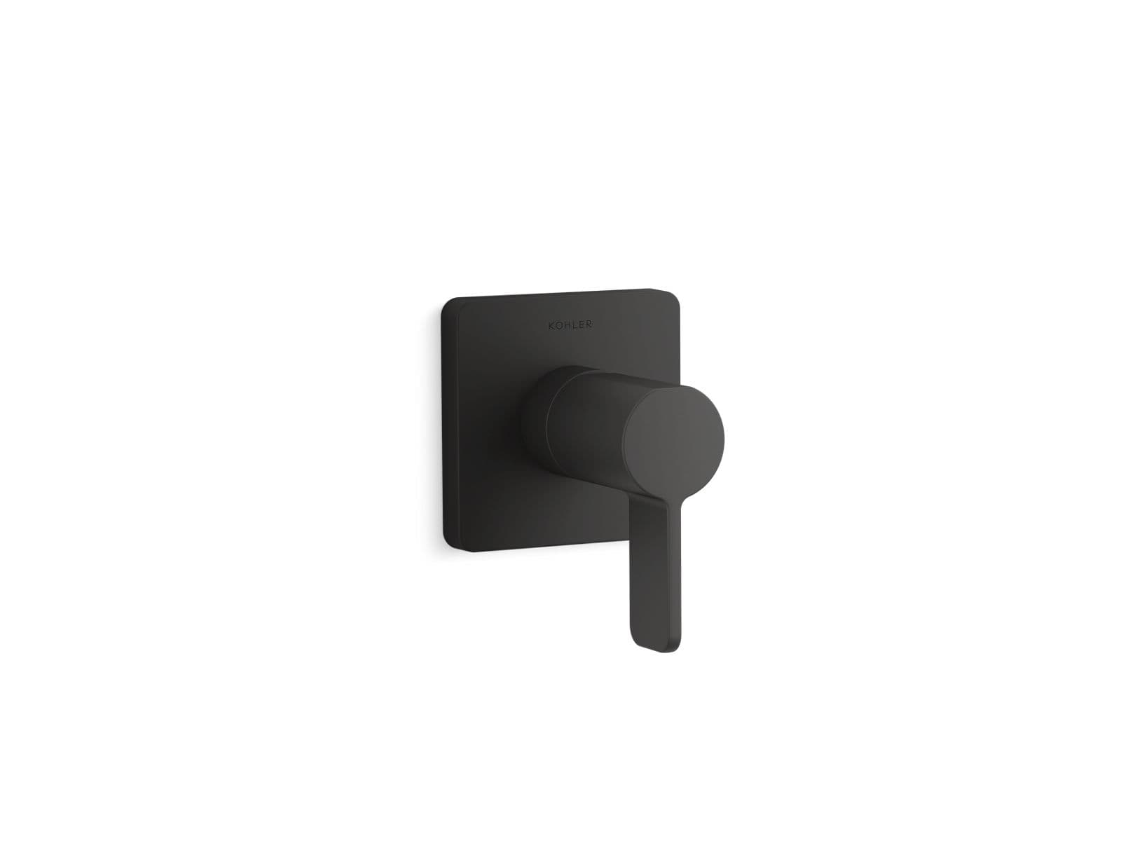 Kohler Parallel Transfer valve trim - Matte Black by Kohler