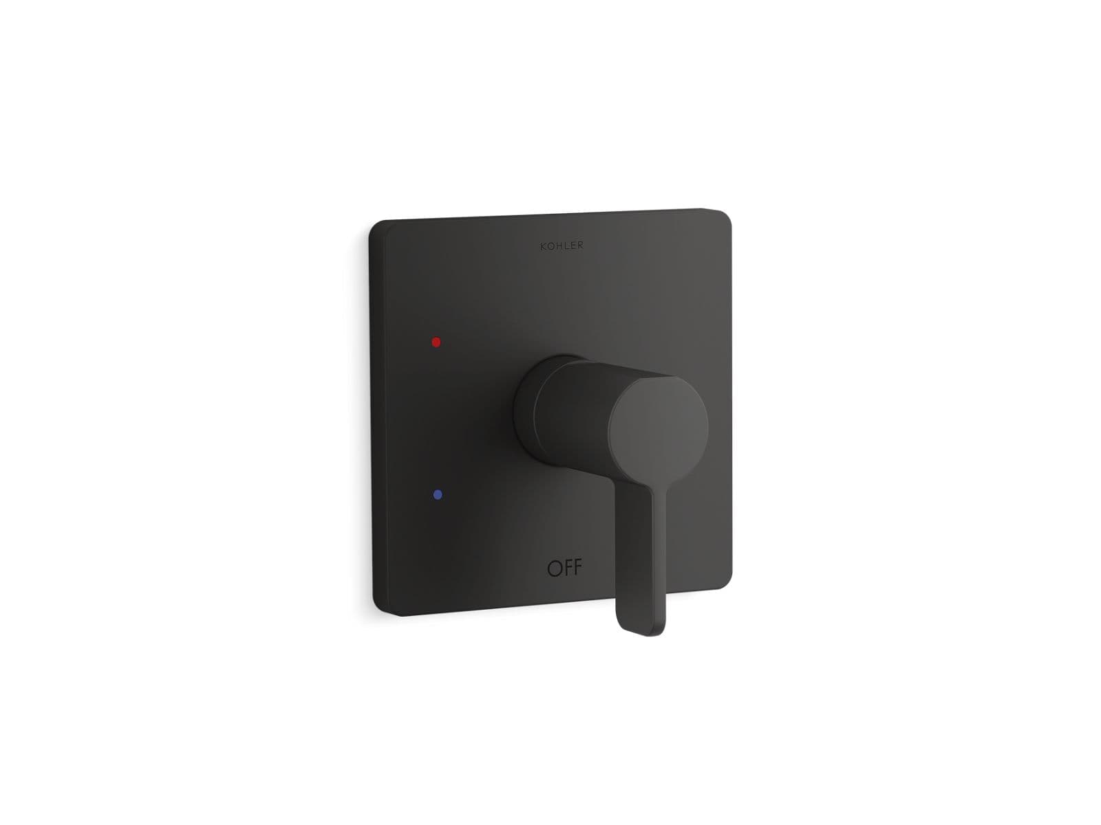 Kohler Parallel Rite-Temp shower valve trim - Matte Black by Kohler