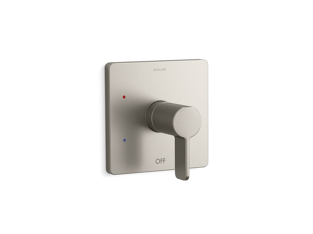 Kohler Parallel Rite-Temp shower valve trim - Vibrant Brushed Nickel by Kohler