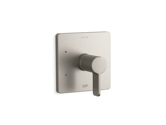 Kohler Parallel Rite-Temp shower valve trim - Vibrant Brushed Nickel