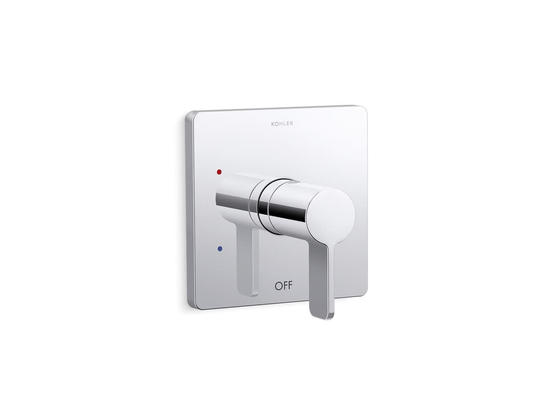 Kohler Parallel Rite-Temp shower valve trim - Polished Chrome by Kohler