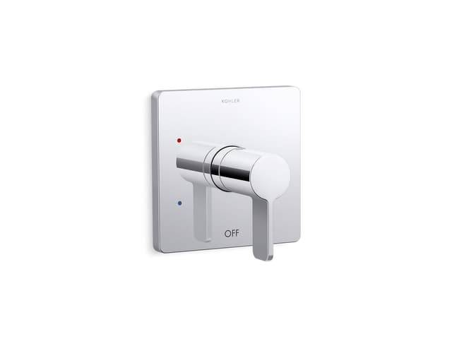 Kohler Parallel Rite-Temp shower valve trim - Polished Chrome