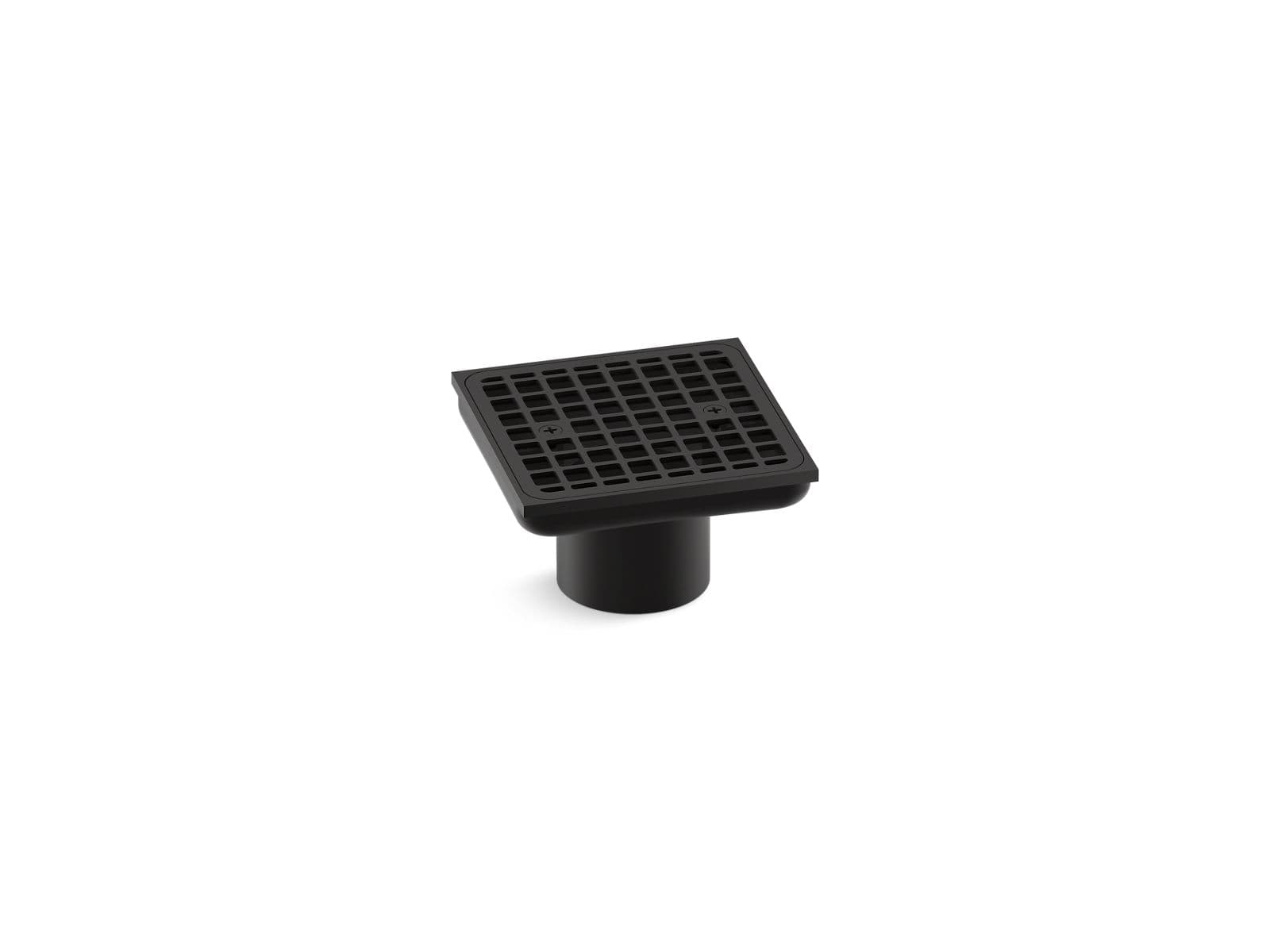 Kohler Clearflo Square brass tile-in shower drain (drain body not included) - Matte Black by Kohler