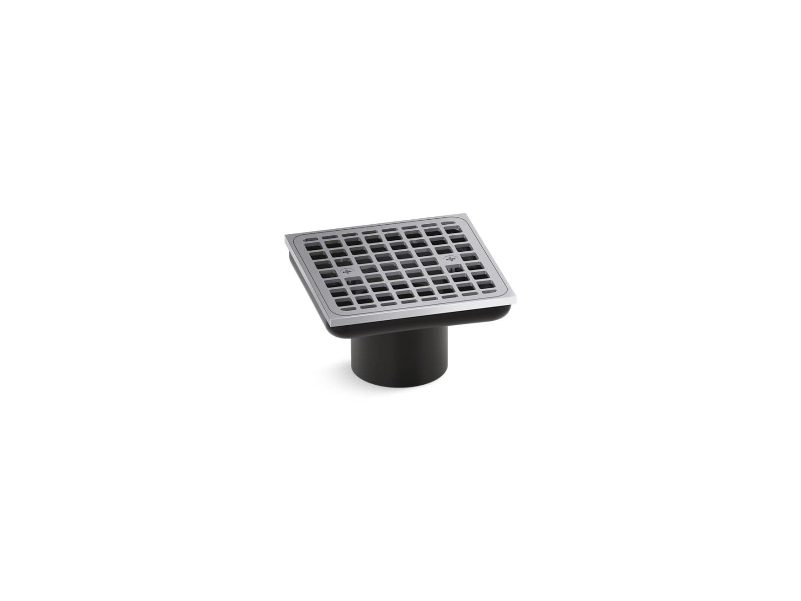 Kohler Clearflo Square brass tile-in shower drain (drain body not included) - Polished Chrome by Kohler