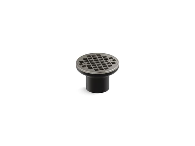 Kohler Clearflo Round brass tile-in shower drain (drain body not included) - Vibrant Brushed Nickel