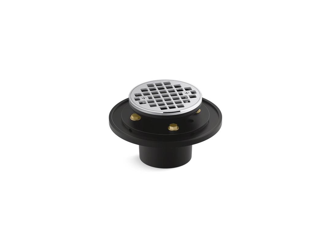 Kohler Clearflo Round brass tile-in shower drain - Polished Chrome by Kohler