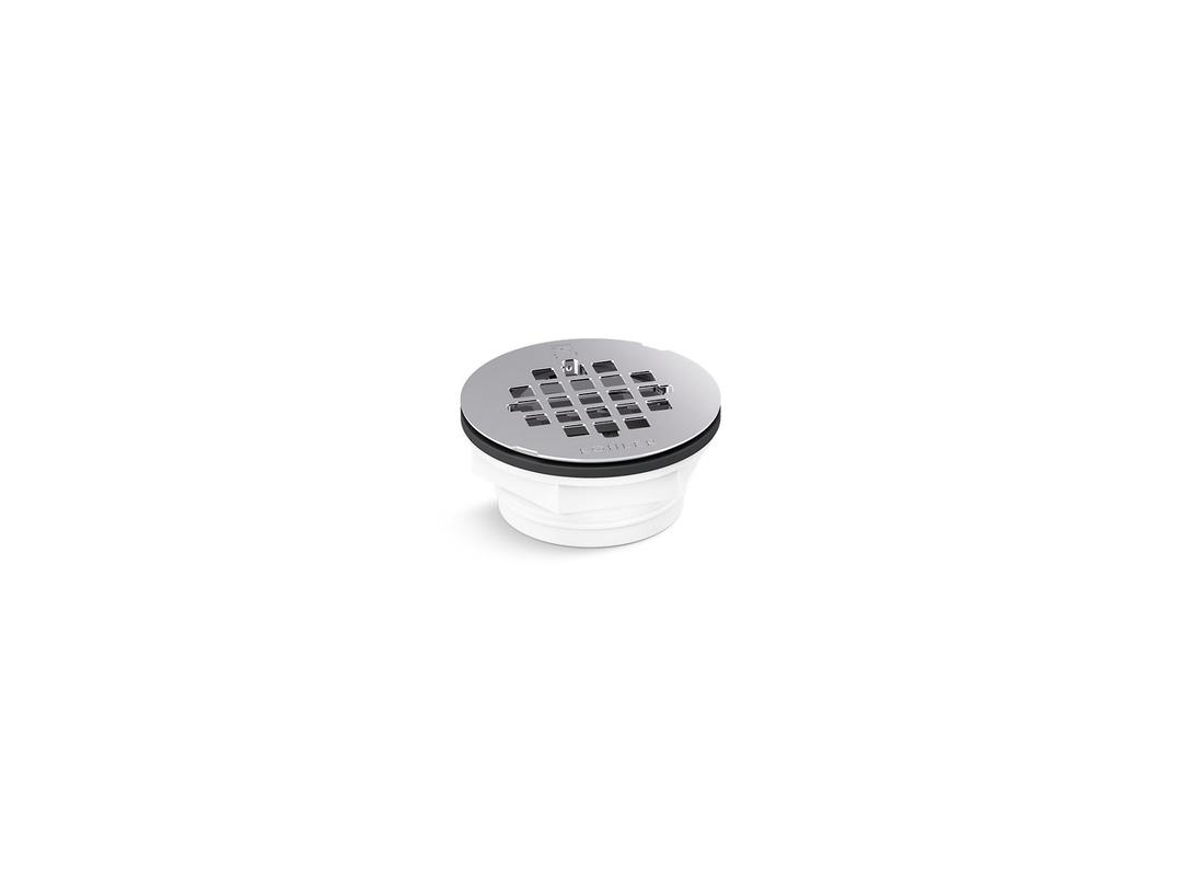 Kohler Round PVC shower receptor drain - Polished Stainless by Kohler