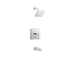 Kohler Honesty Rite-Temp bath and shower trim kit with push-button diverter, 1.75 gpm - Polished Chrome - image 1