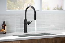 Crue Pull-down kitchen sink faucet with three-function sprayhead - image 19