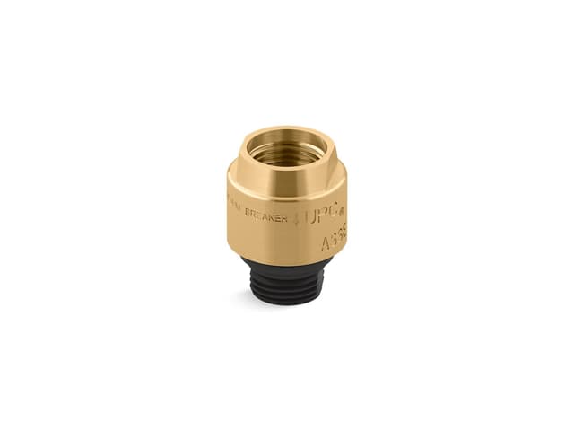Kohler PersonaE Vacuum breaker, 1/2'' x 1/2'' - Vibrant Brushed Moderne Brass