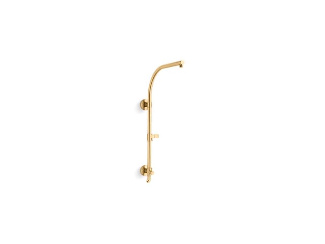 Kohler HydroRail-R Arch shower column - Vibrant Brushed Moderne Brass