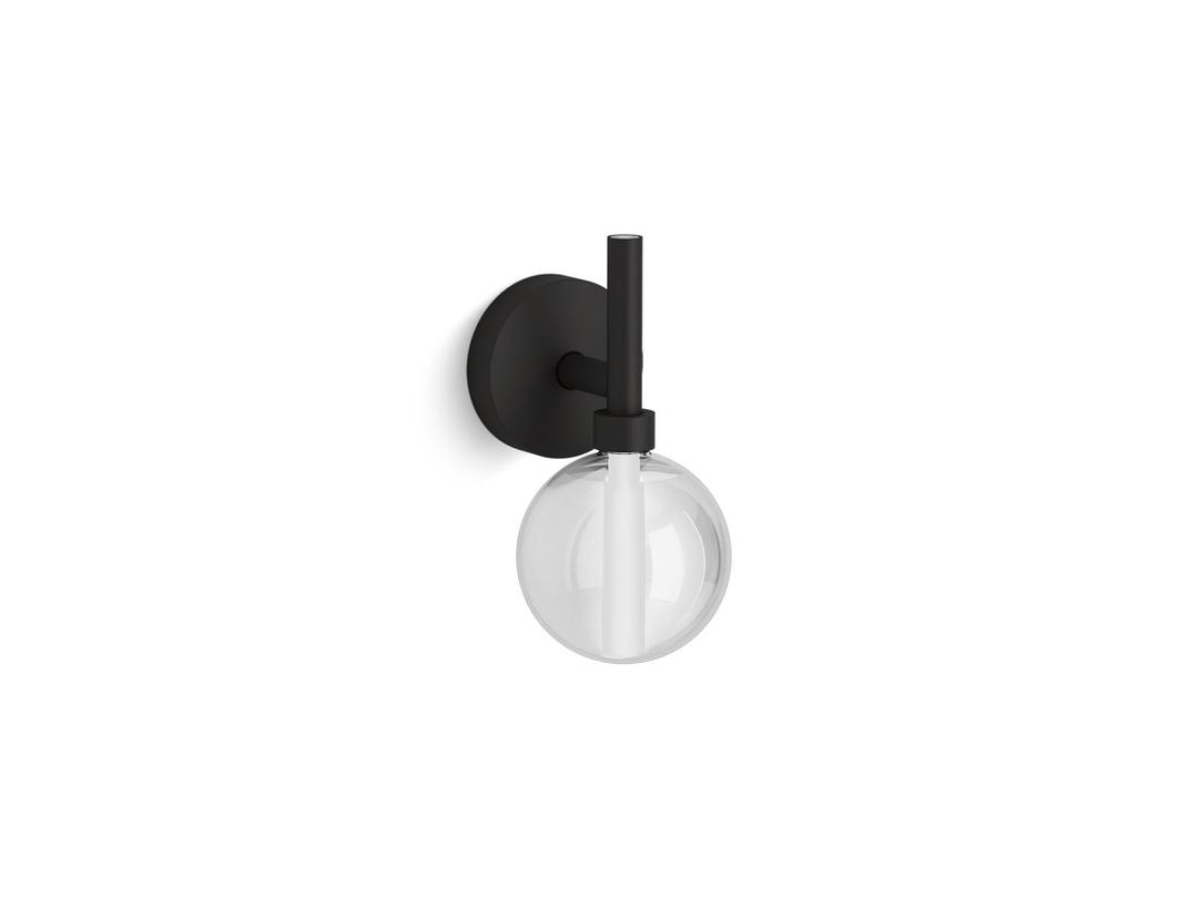 Kohler ComponentsE One-light LED lacemaker sconce - Matte Black by Kohler