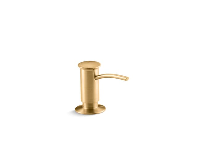 Kohler Contemporary design soap/lotion dispenser - Vibrant Brushed Moderne Brass