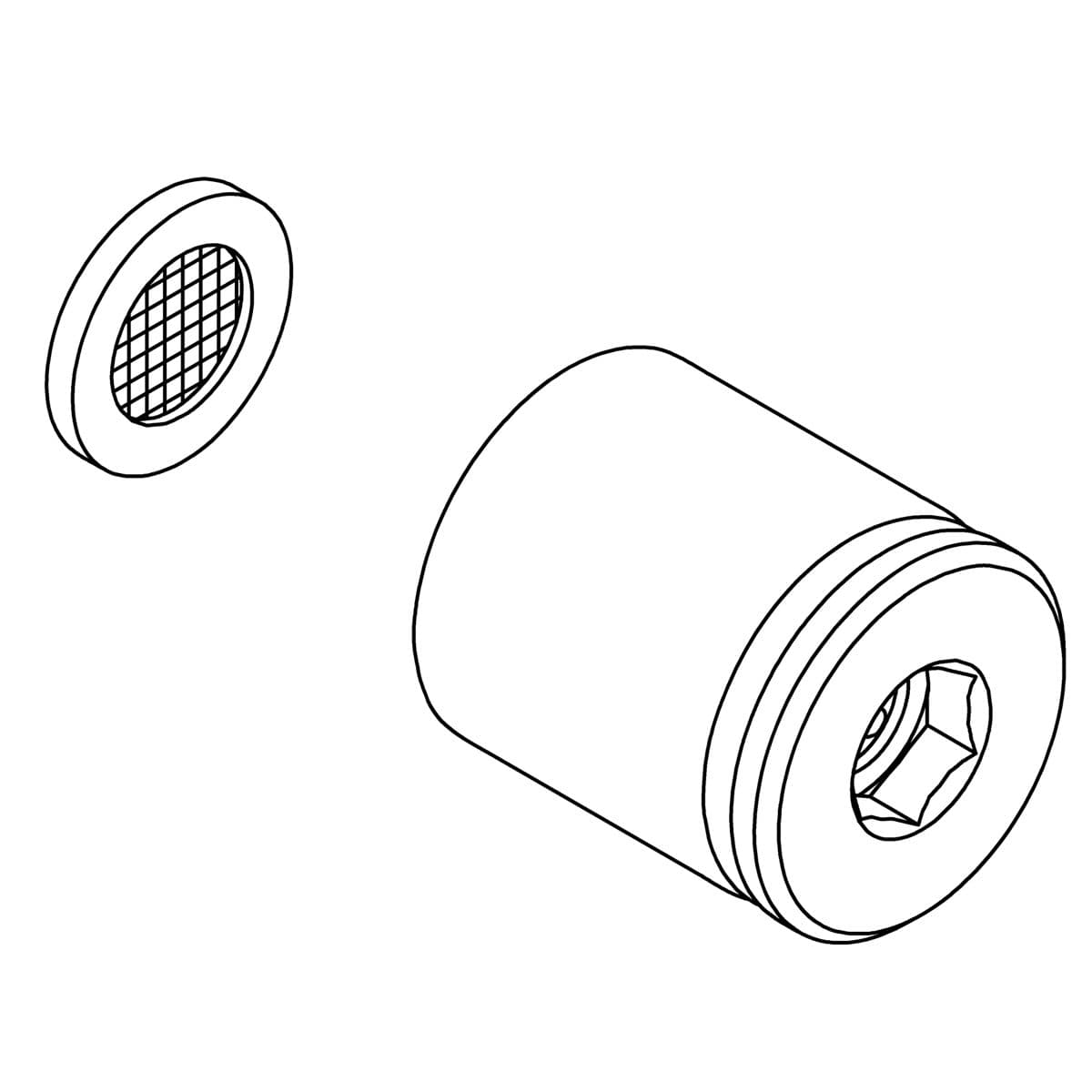 Kohler Genuine Parts Vichy_npt_adapter 2.5GPM by Kohler Genuine Parts