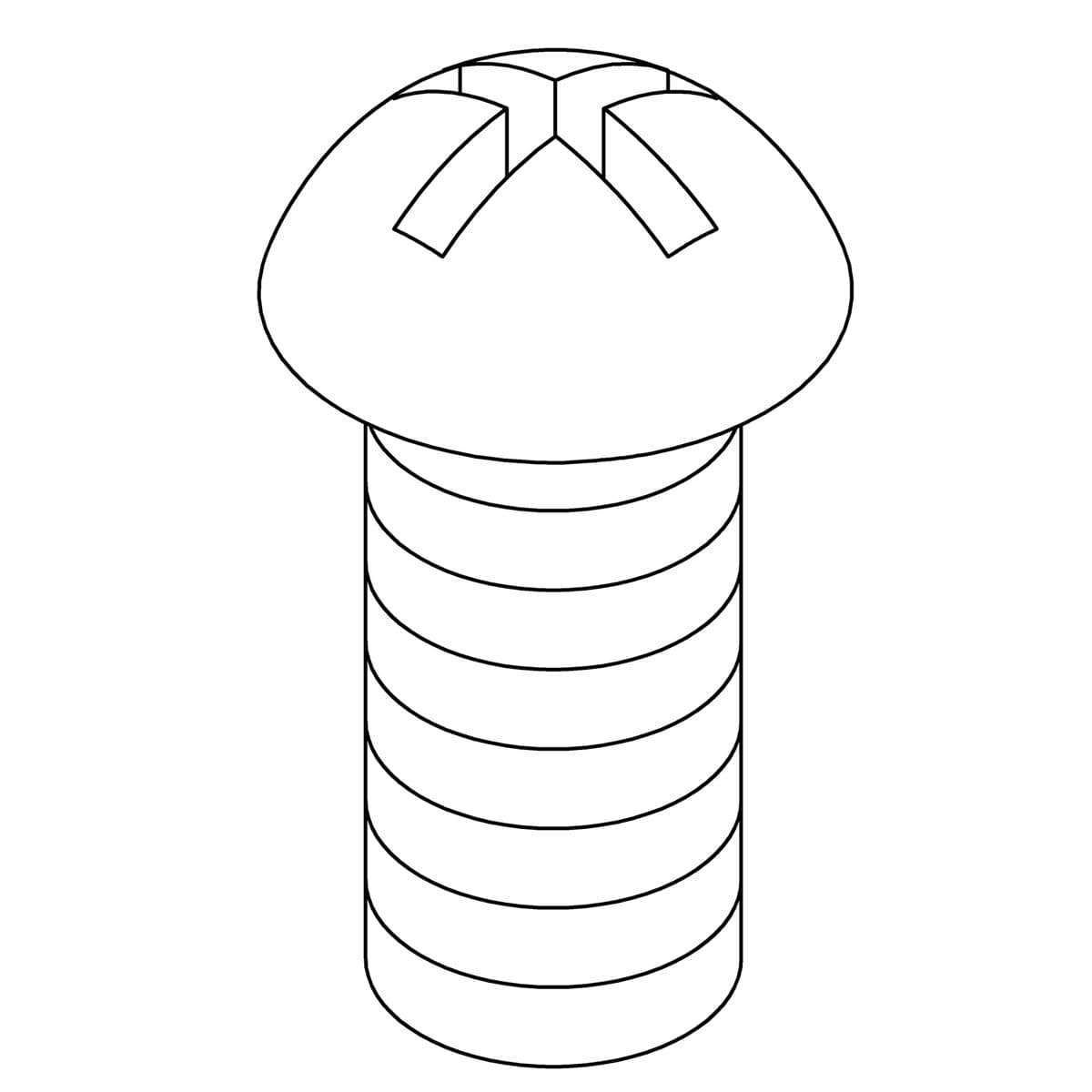 Kohler Genuine Parts Screw, 8-32UNC X 0.375, Round by Kohler Genuine Parts