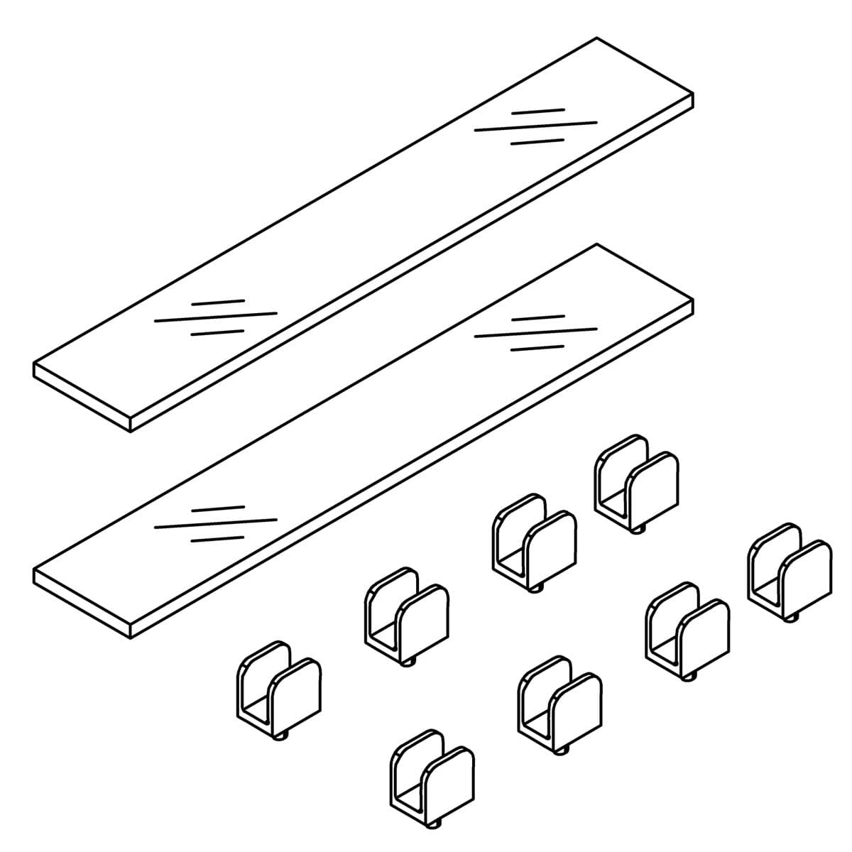 Kohler Genuine Parts Service KIT, 25 Shelf WITH C Clips by Kohler Genuine Parts