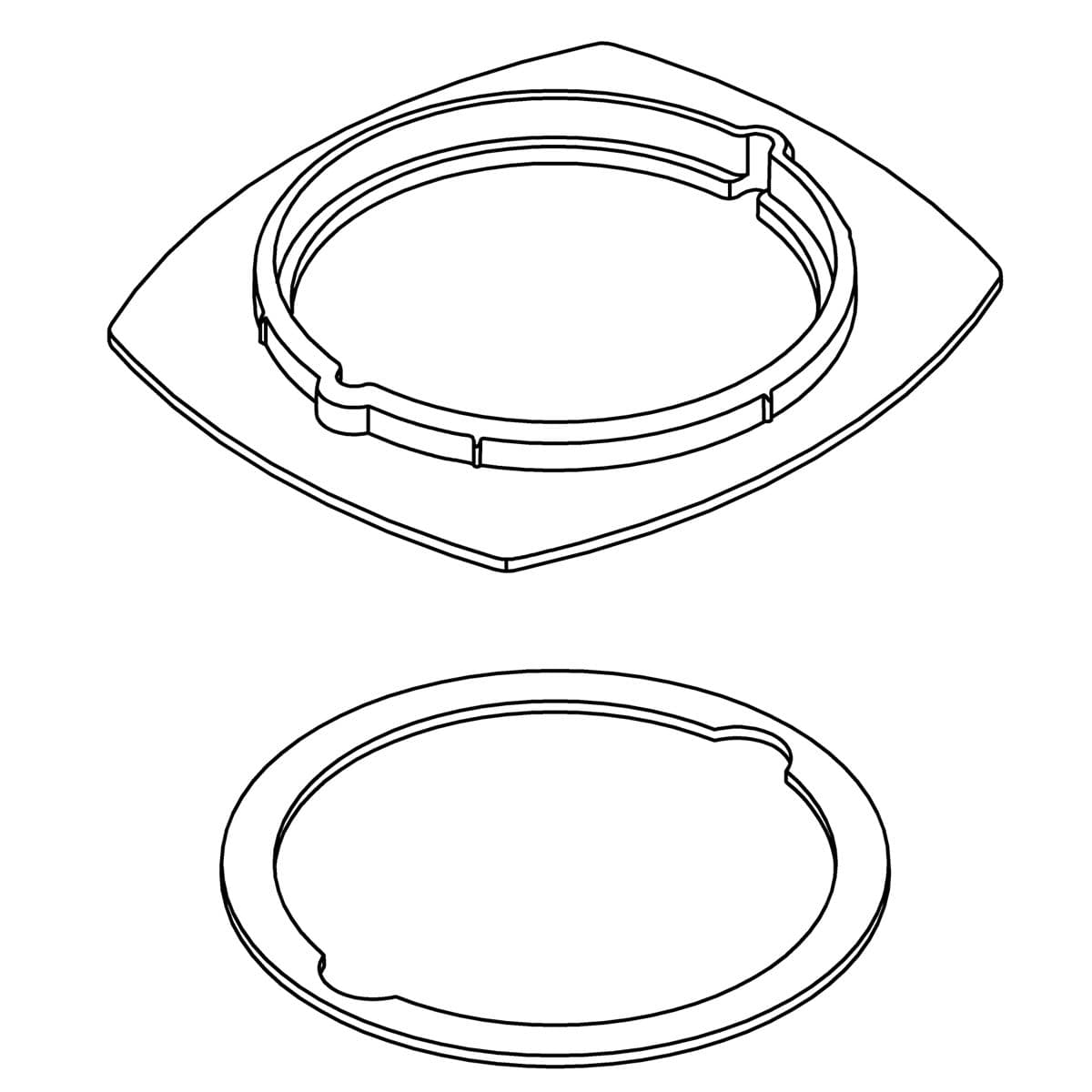 Kohler Genuine Parts KIT, Single HOLE Escutcheon Service by Kohler Genuine Parts
