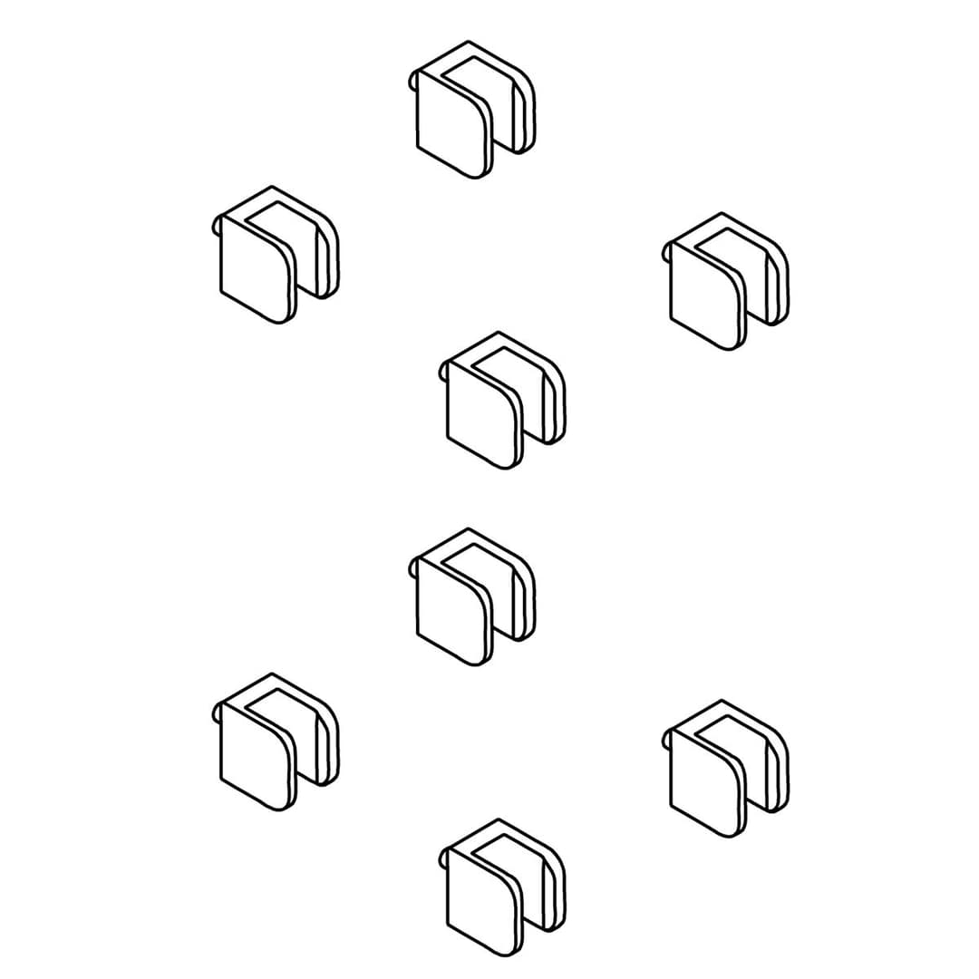Kohler Genuine Parts C-shaped Shelf CLIP KIT by Kohler Genuine Parts