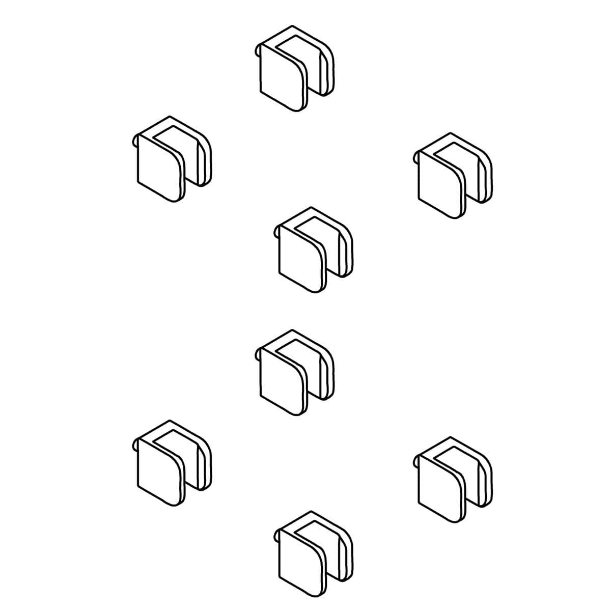 Kohler Genuine Parts C-shaped Shelf CLIP KIT by Kohler Genuine Parts