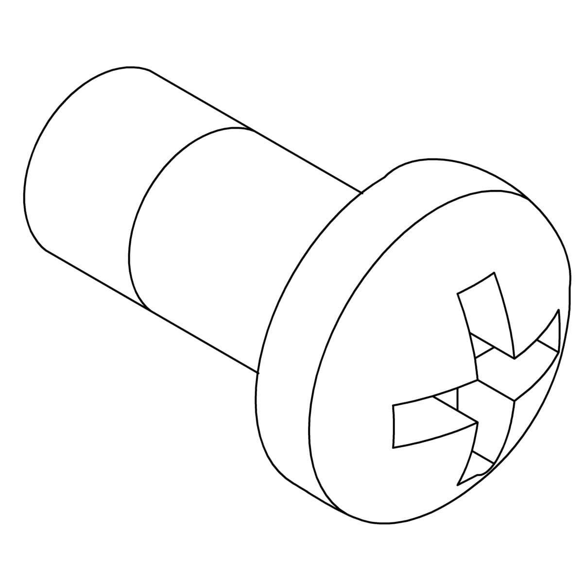 Kohler Genuine Parts Screw, M4-0.7mm X 8MM, DOME HEAD by Kohler Genuine Parts