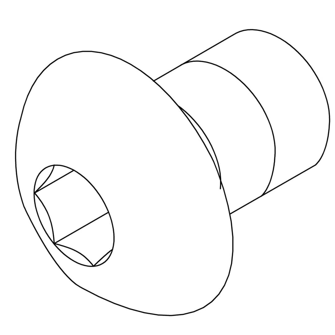 Kohler Genuine Parts Screw, M4-0.7mm X 6MM, DOME HEAD by Kohler Genuine Parts