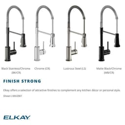 Elkay SGL LVR Semi-pro FCT CR - Black Stainless and Chrome - image 4