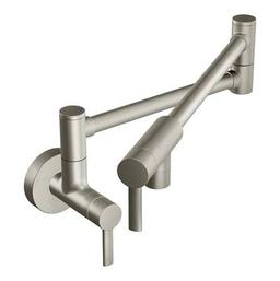 Matte black two-handle kitchen faucet - Spot Resist Stainless - image 3