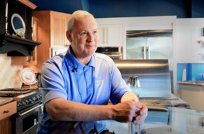 Interior of a Gerhard's showroom displaying kitchen and bath fixtures