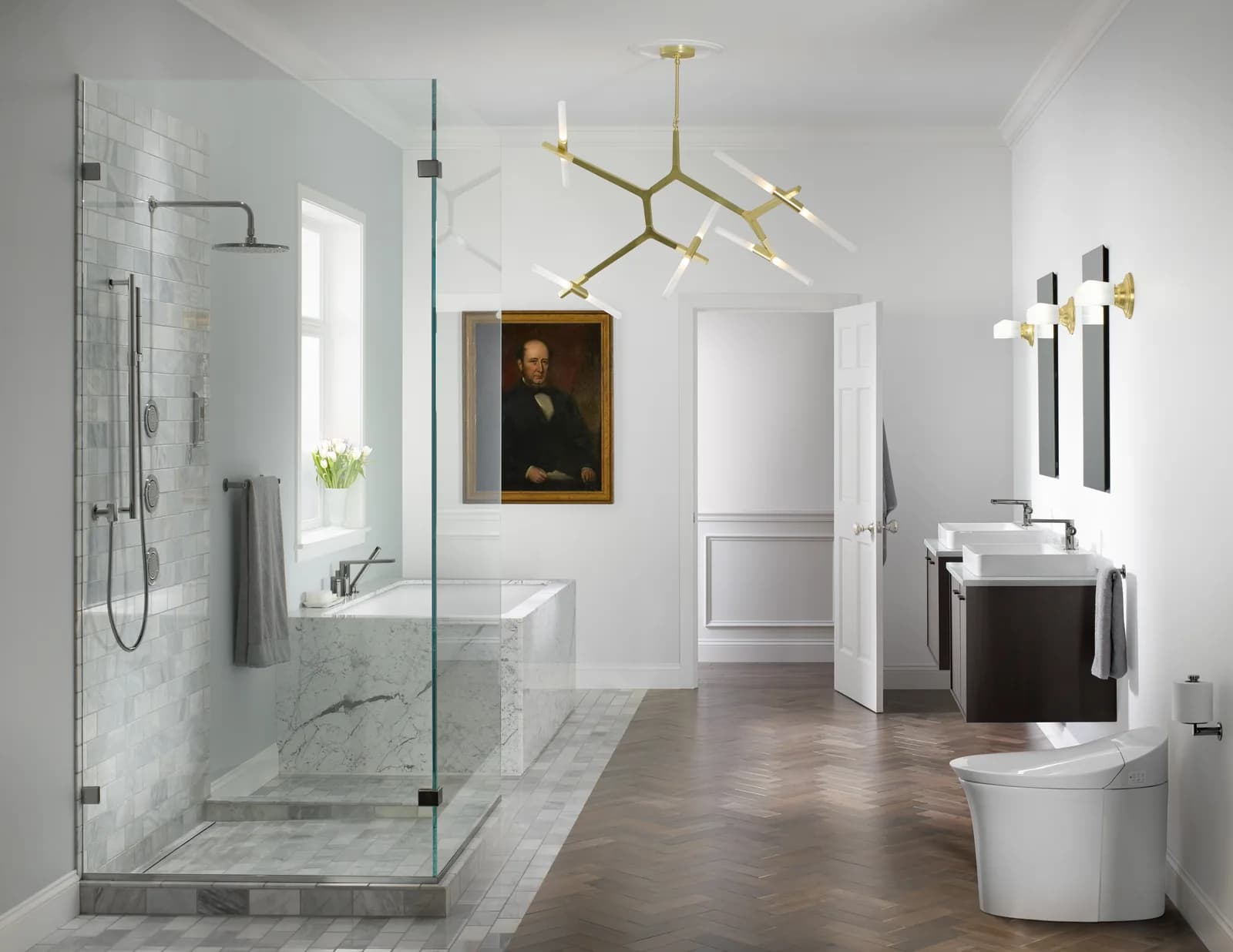 Luxury freestanding bathtub