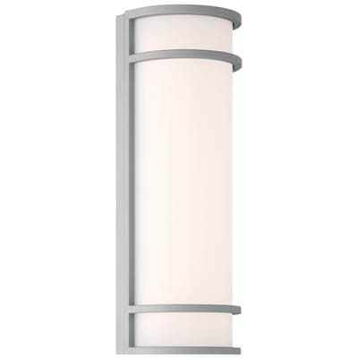 Access Lighting Cove Dual Voltage Emergency Backup Outdoor LED Wall Mount - Satin by Access Lighting